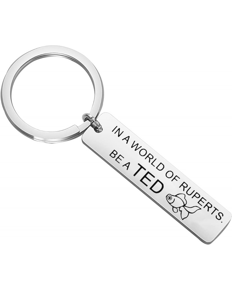 Ted Coach Keychain Lasso Tv Show Fans Gift Soccer Coach Gift Ted Laso Lover Gift Be a Ted $9.53 Necklaces