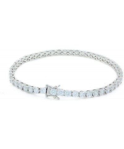 Bling Bling NY Unisex 3mm Real Solid 925 Sterling Silver Tennis Chain CZ One Row Choker Necklace 16-24" Bracelet 6.5-8'' Anti...