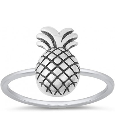 Plain Pineapple .925 Sterling Silver Ring Sizes 4-10 $9.85 Rings