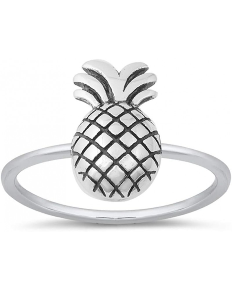 Plain Pineapple .925 Sterling Silver Ring Sizes 4-10 $9.85 Rings