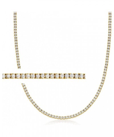 1.00 ct. t.w. Diamond Tennis Necklace in 18kt Gold Over Sterling 16.0 Inches $264.00 Necklaces