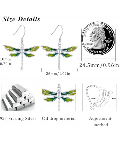 Cat/Butterfly/Evil Eye/Skull/Celtic Knot Cross Dragonfly Earrings for Women Girls, 925 Sterling Silver Dangle Drop Hooks Earr...