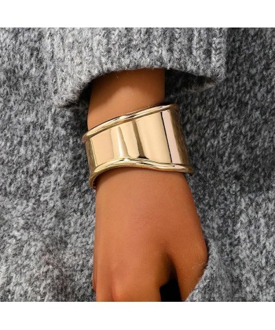 Gold Cuff Bangle Bracelet for Women Chunky Gold Cuff Bracelets Adjustable Wrist Bracelet Fashion Trendy Jewelry for Women C $...