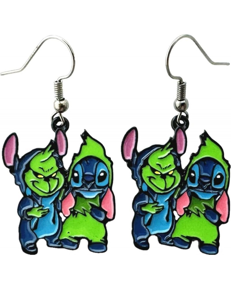 Stitch Earrings Metal Cartoon Earrings Gifts for Woman and Men Girl 5 $9.82 Earrings