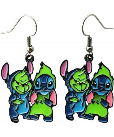 Stitch Earrings Metal Cartoon Earrings Gifts for Woman and Men Girl 5 $9.82 Earrings