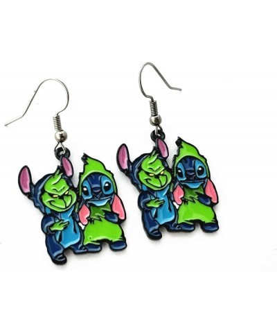 Stitch Earrings Metal Cartoon Earrings Gifts for Woman and Men Girl 5 $9.82 Earrings