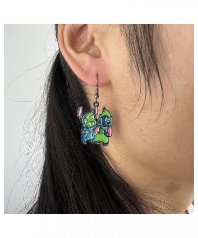 Stitch Earrings Metal Cartoon Earrings Gifts for Woman and Men Girl 5 $9.82 Earrings