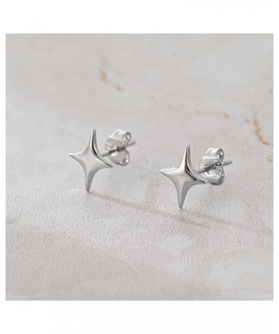 2 Pairs Gold Silver Stars Stud Earrings for Women Trendy 14K Gold Stud Earrings for Teen Girls Hypoallergenic Jewelry 2 Pairs...