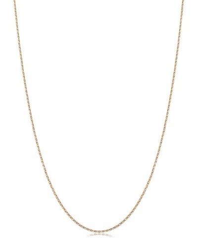 18K Gold Anchor Chain Necklace for Women 04800N Rose Gold $80.48 Necklaces