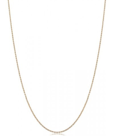 18K Gold Anchor Chain Necklace for Women 04800N Rose Gold $80.48 Necklaces