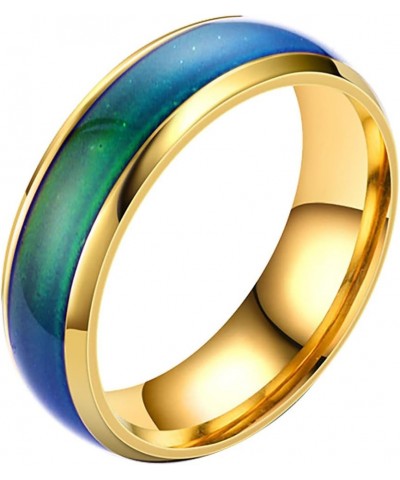 Mens Women Wedding Rings Fashion Jewelry Engagement Rings Opal Sapphire Bridal Band Promise Rings (White, 10) Gold-b 12 $5.93...