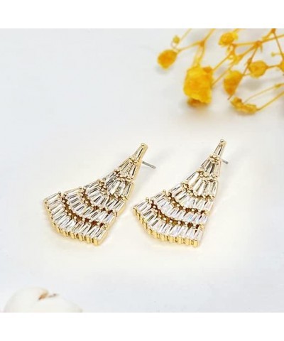 Earrings Holy Stud Earrings for Girls/Women, Sliver Gold Wedding Earrings for Bridesmaids Pine Tree|Gold $10.06 Earrings