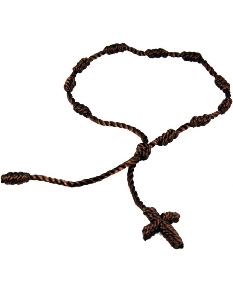 4030573 Set of 3 Bracelets Brown Decenario Pulseras Knotted Thread Cross Bracelet Hip Hop $8.25 Bracelets