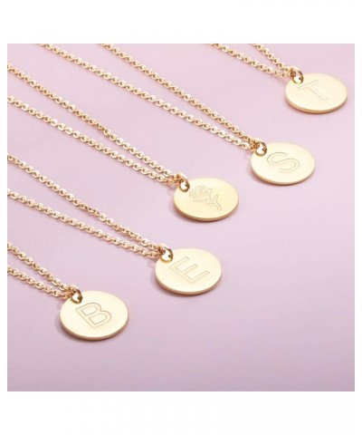 Dainty Initial Necklace,18K Gold Plated Tiny Letter Necklace for Women Jewelry,A-Z Pendant Necklace Gold-I $8.69 Necklaces