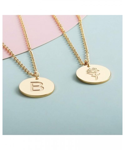 Dainty Initial Necklace,18K Gold Plated Tiny Letter Necklace for Women Jewelry,A-Z Pendant Necklace Gold-I $8.69 Necklaces