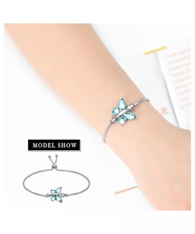 Crystal Butterfly Cremation Bracelet for Ashes for Women Stainless Steel Pendant Urn Keepsake Adjustable Wristband Bangle Mem...