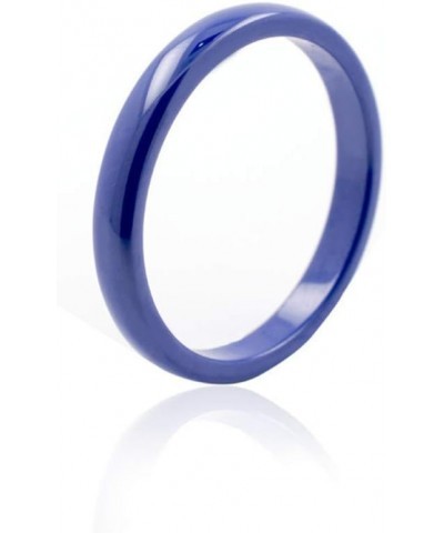 Women's Ceramic Jewelry High Polished Classic Design Engagement Wedding Band Ring Blue-2MM $8.11 Rings