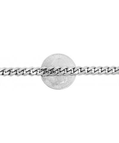 Cuban Chain for Men 316L Stainless Steel Six Cut Cuban Chain Necklace for Men Women 4/6/8/10mm 16, 18", 20", 24", 30" Chain N...