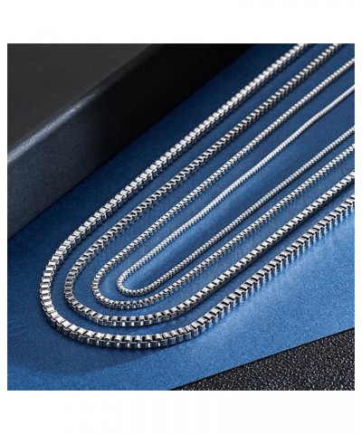 Box Chain Necklace for Men Women Stainless Steel Rock Hip Hop Collarbone Chain Jewelry Width 3mm Silver 65.0 Centimeters $8.8...