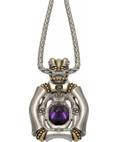 Purple Enhancer Cubic-Zirconia Pendant 18" Necklace Made In The USA $68.20 Pendants