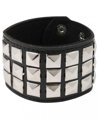 Punk Leather Stud Bracelet - Leather Cuff Biker Bracelet with Studs for Men, Women and Kids $6.62 Bracelets