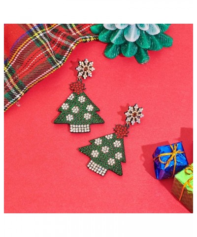 Christmas Earrings for Women | Bow Wreath | Christmas Stockings | Christmas Tree | Santa Claus | Snowflake | deer |colorful l...