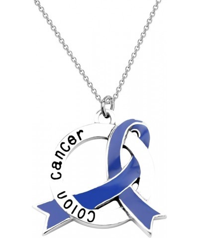 Colon Cancer Awareness Jewelry Cancer Awareness Ribbon Clip-on Charm/Necklace Colon Cancer Survivor Gift Necklace $7.74 Brace...