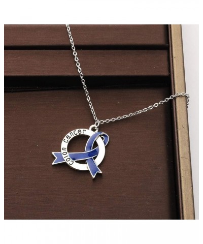 Colon Cancer Awareness Jewelry Cancer Awareness Ribbon Clip-on Charm/Necklace Colon Cancer Survivor Gift Necklace $7.74 Brace...