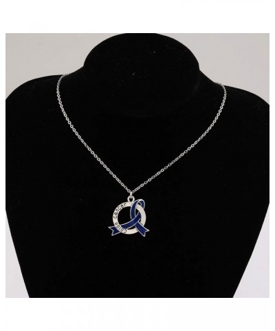 Colon Cancer Awareness Jewelry Cancer Awareness Ribbon Clip-on Charm/Necklace Colon Cancer Survivor Gift Necklace $7.74 Brace...