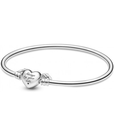 Moments Winged Heart Bangle - Compatible Moments Charms - Sterling Silver Bracelet for Women - Gift for Her - With Gift Box 8...