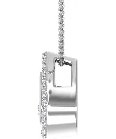 1/4 Carat Diamond Tear Drop Pendant Necklace in 10K Gold (Included Silver Chain) White Gold $69.30 Necklaces