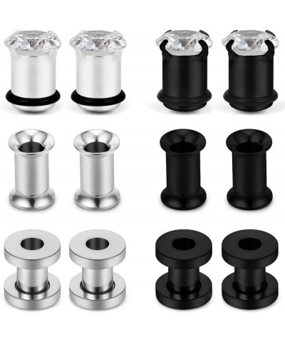 8G 6G 4G 2G 0G 00G 316L Surgical Stainless Steel Ear Gauges Plugs Tunnels Stretching Kit Expander Piercing Jewelry for Women ...