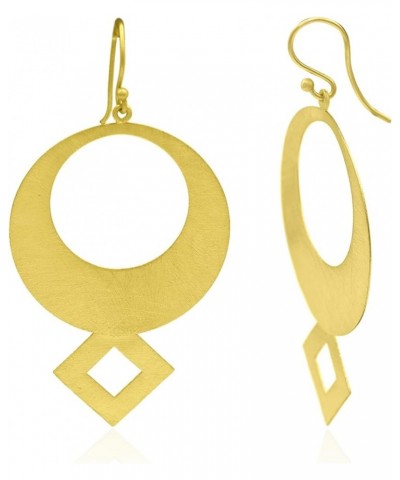 Teardrop Hoop Earrings 14k Gold Plated - Drop Dangle Earrings Designer Trendy Earring Lightweight Fashion Jewelry Womens Teen...