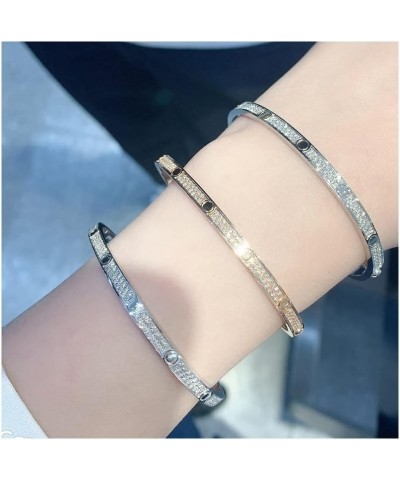 Men Women Bracelet 18K Gold Plated Classic Style Couple Bracelet Jewelry Gifts Christmas Waterproof Summer 22cm No diamonds4 ...