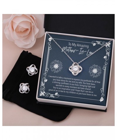 Mother-In-Law Gift Ideas - Womens Pendant Necklaces with Message Cards, TwoTone Box LoveKnotSet-Message Card 18 $41.80 Jewelr...