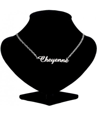 Name Necklace Personalized Custom Any Name 925 Sterling Silver Initial Pendant Jewelry for Women Men Cheyenne $18.80 Necklaces