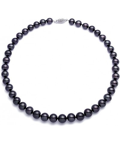 Black Freshwater Cultured Pearl Necklace AAAA Quality (6-6.5mm) 18.0 Inches $46.50 Necklaces