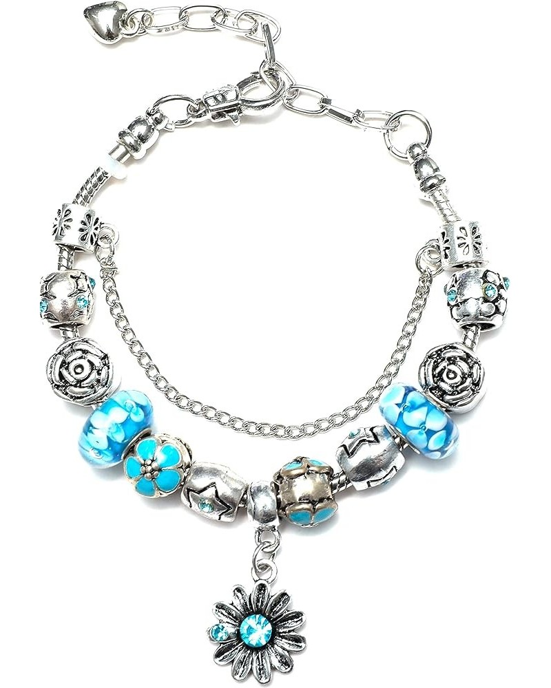 Original Bracelet Collection Fashion Jewelry 20 Styles Light Blue Flower $7.41 Bracelets