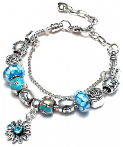 Original Bracelet Collection Fashion Jewelry 20 Styles Light Blue Flower $7.41 Bracelets