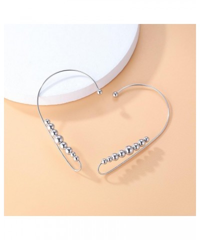 925 Sterling Silver Cuff Earrings Wrap for Women Teen Girls Crawler Earrings No Piercing Clip Around Ear Silver-Pair $12.47 E...