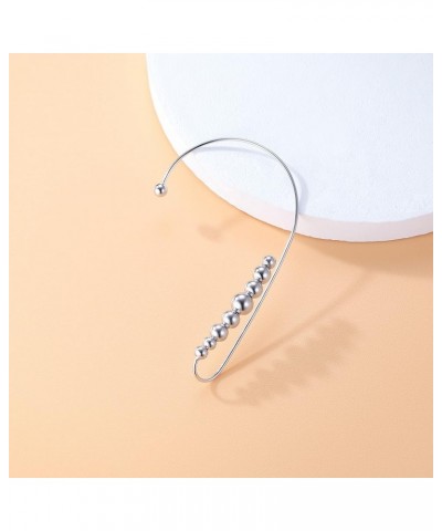 925 Sterling Silver Cuff Earrings Wrap for Women Teen Girls Crawler Earrings No Piercing Clip Around Ear Silver-Pair $12.47 E...