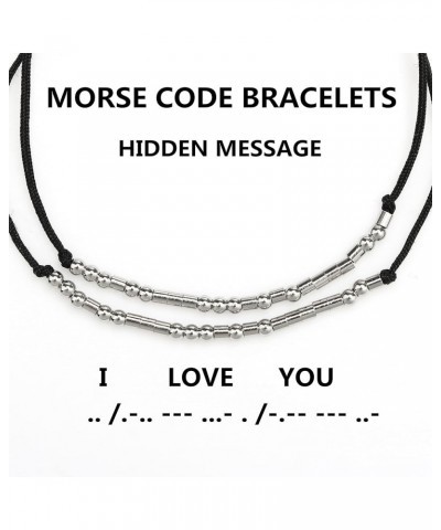 Inspirational Morse Code Bracelets for Women Men Birthday Christmas Gifts for Daughter Mom Dad Sister Aunt Boys Jewelry Encou...