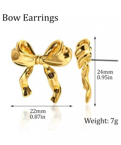 Butterfly Earring Bow Aretes Earrings For Women Girl Cute Bowknot Stud Earrings Simple Minimalist Ear Christmas Party Jewelry...