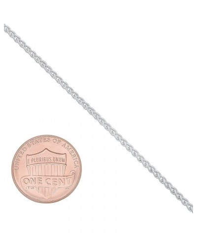 1mm-5mm Solid .925 Sterling Silver Braided Wheat Chain Necklace or Bracelet 7.0 Inches 1.9mm Bracelet $32.00 Necklaces