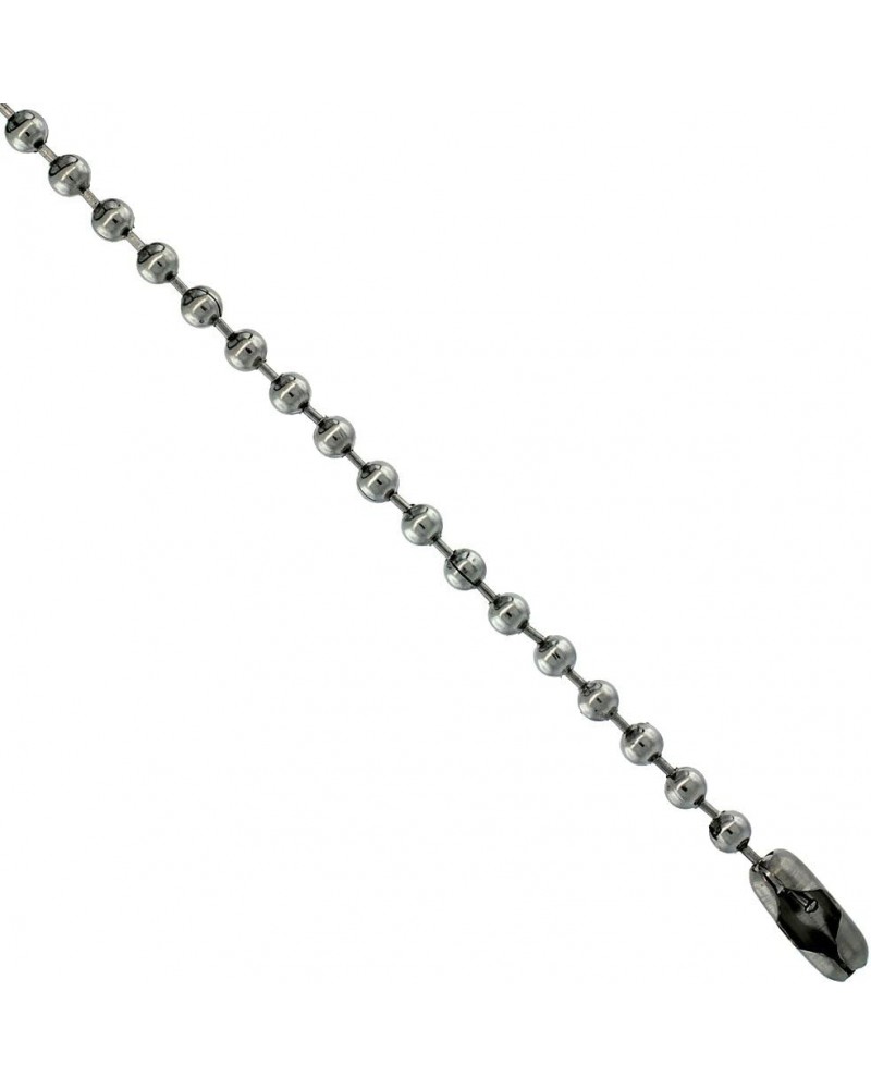 Stainless Steel Bead Ball Chain 3 mm Thick, Necklaces Bracelets & Anklets 20.0 Inches $11.57 Anklets