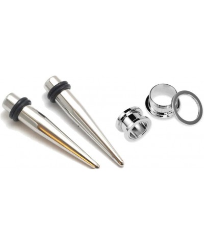 Pair of 316l Stainless Steel Tapers and Screw Tunnels Ear Stretching Kit Gauges Plugs 00g 0g 1g 2g 4g 6g 8g 10g 12g 1g 7mm $1...