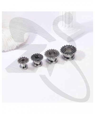 24Pcs DIY Ear Tunnels Accessories Dangle Gauges Body Piercing Jewelry, Stainless Steel 2g - 1/2 inch Dangle Ear Gauges for Wo...