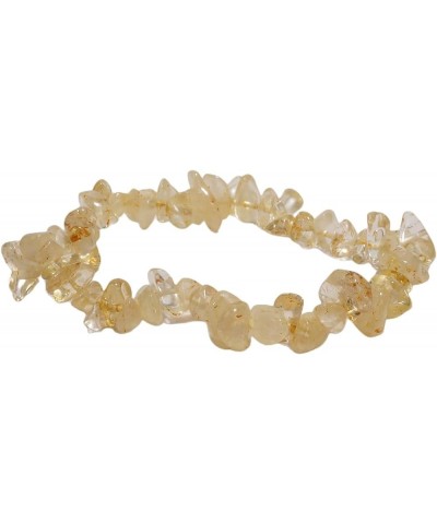 Crystal Bracelets Stretch Bracelet Natural Chakra Healing Chips Stones for Women 08 Citrine $5.71 Bracelets