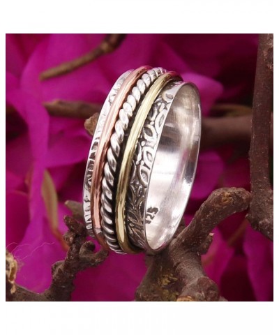 Silver Ring 925 Sterling Silver Spinner Maditation Band Beautiful Ring All Size Men Women Ring Gift Item Statement Handmade J...