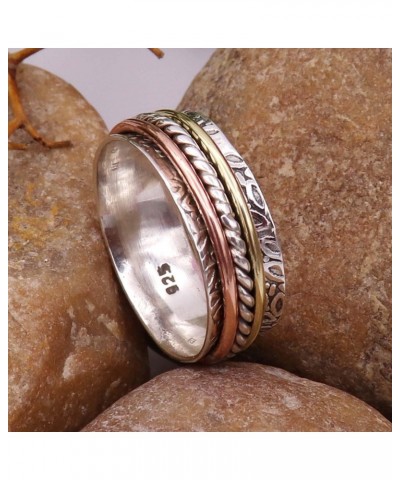 Silver Ring 925 Sterling Silver Spinner Maditation Band Beautiful Ring All Size Men Women Ring Gift Item Statement Handmade J...